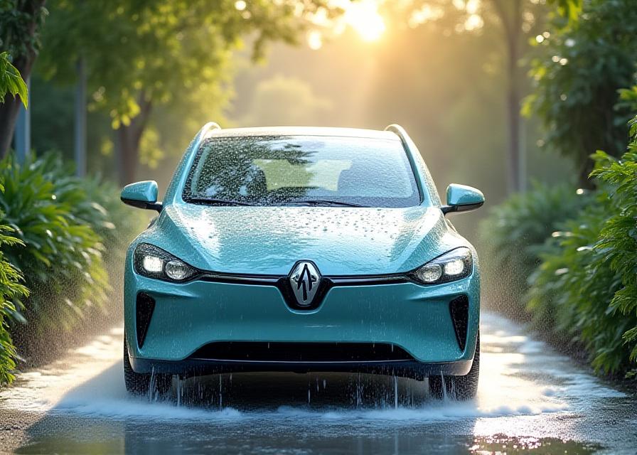 Eco-friendly car washing with biodegradable products